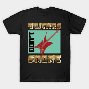 Funny Electric Guitar Graphic Design and Beer Guitarist T-Shirt